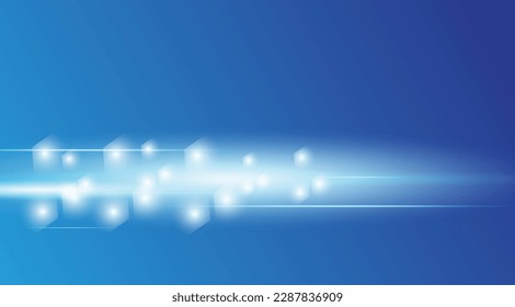 digital science fiction background with blue color