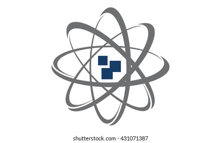 Digital Science  Logo Template Isolated