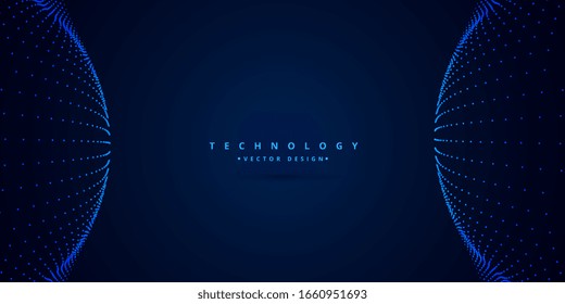 digital science and technology style background design