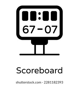 A digital scoreboard solid icon download