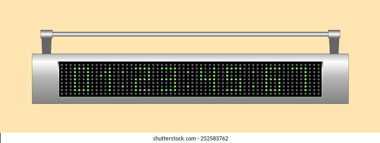 Digital scoreboard. Vector illustration. EPS 10, opacity