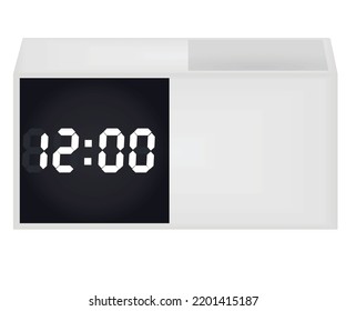 Digital screen clock. vector illustration