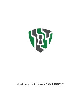 Digital Scurity Logo Design Vector