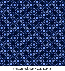 Digital seamless background. Small elements, duotone, a combination of dark blue and light blue. Vector drawing for design.