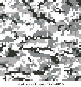 Digital Seamless Camouflage pattern vector
