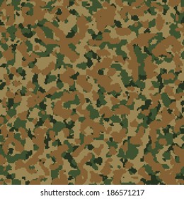 digital seamless camouflage vector