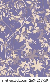 Design de ilustração de padrão digital sem emenda