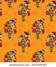 Digital seamless pattern motifs illustration design