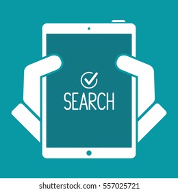 Digital search - Vector icon for computer website or application
