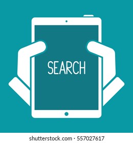 Digital search - Vector icon for computer website or application