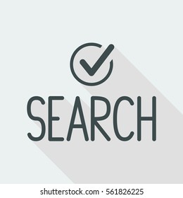 Digital search - Vector icon for computer website or application