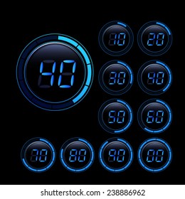 digital second counter