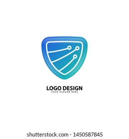 Digital Secure Protection Logo Design