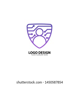 Digital Secure Protection Logo Design