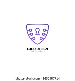 Digital Secure Protection Logo Design
