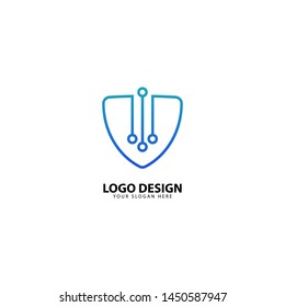 Digital Secure Protection Logo Design