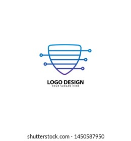 Digital Secure Protection Logo Design