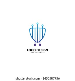 Digital Secure Protection Logo Design