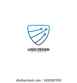 Digital Secure Protection Logo Design