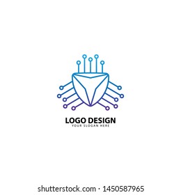 Digital Secure Protection Logo Design