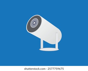 Digital Security Camera, CCTV SYP Home Secure Equipment. Realistic Dome Cam Single Isolated On Transparent Background. Safety Control And Crime Protect Concept. 3D Vector Illustration And Icon Vector.