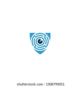 Digital security Eye Logo Design Template - Vector 