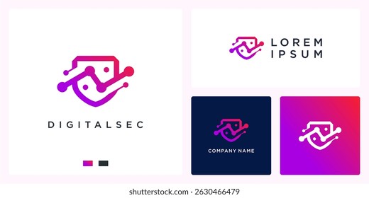 Digital security logo design inspiration