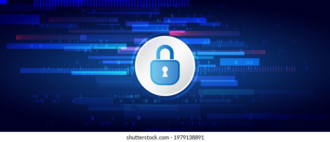 Digital security and network protection. Cyber security for internet projects. Antivirus technology web services.
