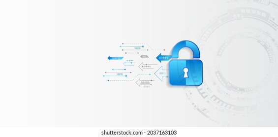 Digital security and network protection. Cyber security for internet projects. Antivirus technology web services.