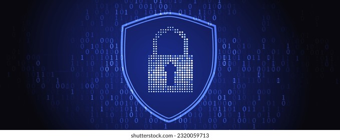 І concepto de tecnología de seguridad digital de Internet para los antecedentes empresariales. Bloquear la tarjeta de circuitos