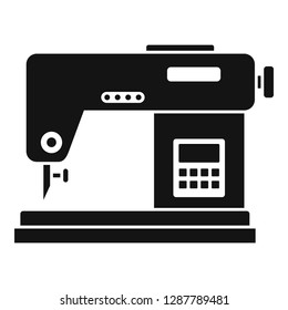 Digital sew machine icon. Simple illustration of digital sew machine vector icon for web design isolated on white background