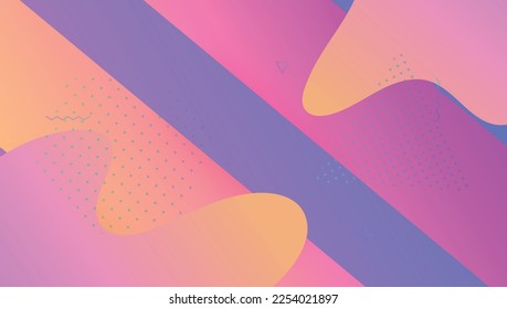 Digital Shape. Art Rainbow Background. Fluid Pattern. Blue Mobile Cover. Technology Brochure. Wave Landing Page. Minimal Flyer. Trendy Page. Violet Digital Shape