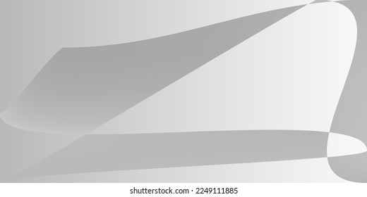 Forma Digital Diseño Futurista Gris Moderno. Fondo Dinámico Moderno Y Moderno De Moda Plata. Malla de gradiente monocromática de fluido metálico gris. Ilustración de tecnología de aluminio de capas mínimas.