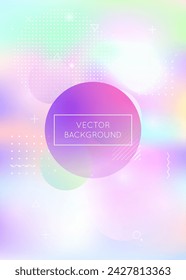 Digital Shape. Gradient Presentation. Minimal Background. Blue Round Fluid. Shiny Pearlescent Composition. Summer Flyer. Simple Dots. Soft Layout. Violet Digital Shape