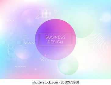 Digital Shape. Hologram Background. Motion Dots. Purple Round Presentation. Magic Poster. Geometric Fluid. Shiny Multicolor Elements. Vibrant Flyer. Blue Digital Shape