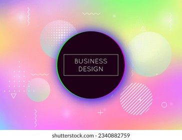 Digital Shape. Memphis Flyer. Trendy Dots. Blue Space Background. Soft Halftone Backdrop. Magic Graphic. Modern Fluid. Minimalist Pattern. Violet Digital Shape