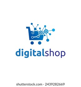 Digital Shop Logo Design Modern