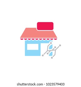 Digital Shop Logo Icon Design