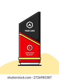 Digital signage collection for direction and navigation in commercial spaces