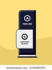 Digital signage collection for direction and navigation in commercial spaces