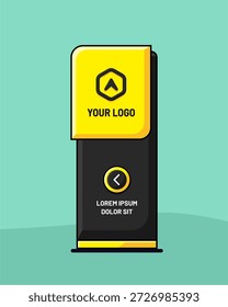Digital signage collection for direction and navigation in commercial spaces