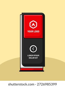 Digital signage collection for direction and navigation in commercial spaces