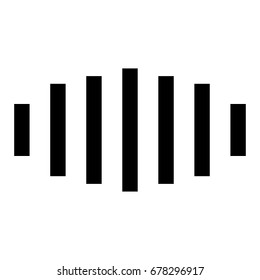 Digital signal black icon .