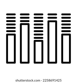 Digital signal icon line isolated on white background. Black flat thin icon on modern outline style. Linear symbol and editable stroke. Simple and pixel perfect stroke vector illustration