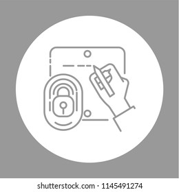 Digital Signature Modern Simple UI Vector Icon