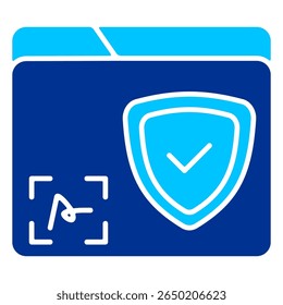 Digital Signature Simple Icon Vector Illustration Concept