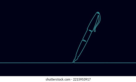 Digital signature writing concept. Sign on tablet touch screen terminal. Digital pen online internet data security drawing device vector illustration