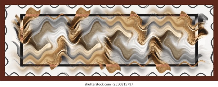 digital silk scarf design with seamless textile pattern