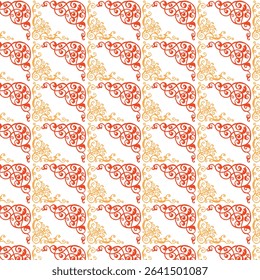 digital silk scarf design with seamless textile pattern