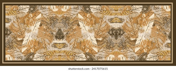 digital silk scarf pattern design